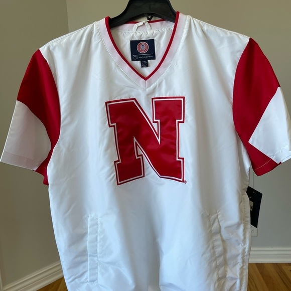G-III Carl Banks NWT men's large Nebraska UNL Huskers wind resistant SS pullover - Picture 13 of 13